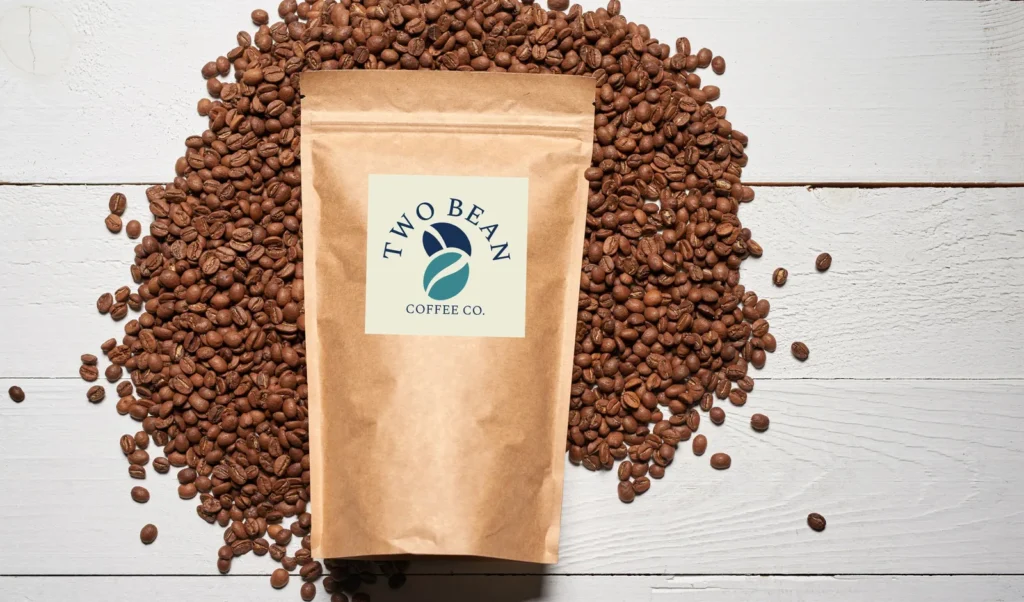 Two Bean Coffee brand identity
