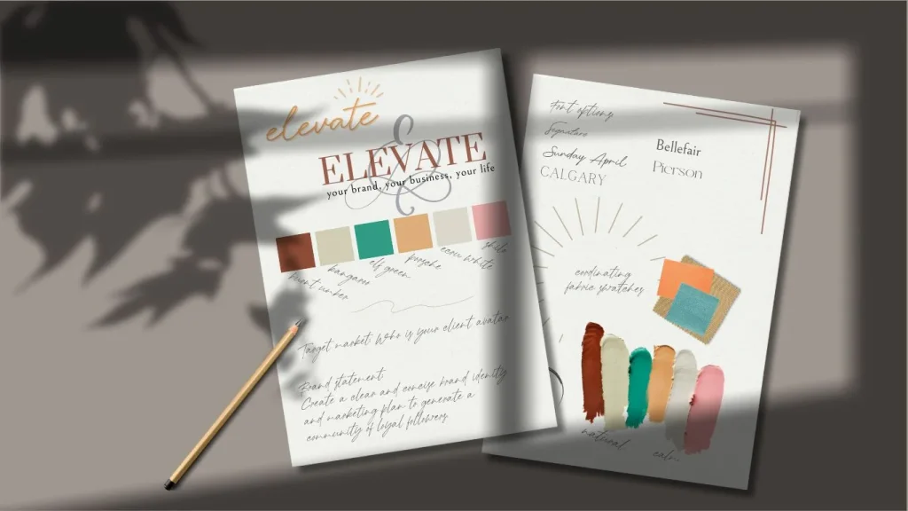 Brand board created by Hunt Media Group
